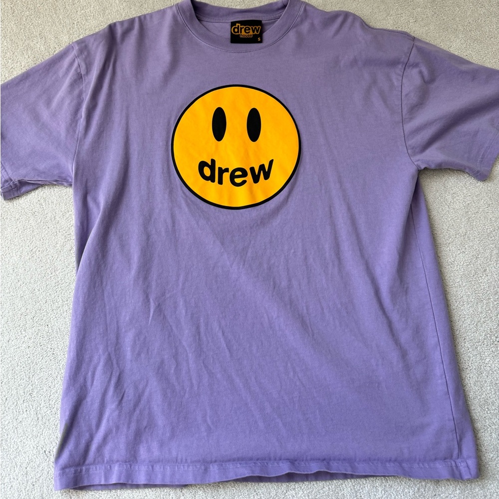 Drew house purple smiley tee by Justin Bieber